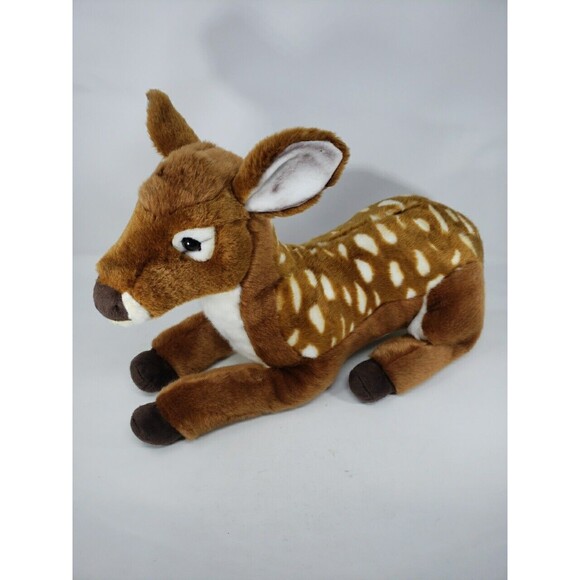 FAO Schwarz Fawn Deer Plush 18" Excellent Condition 2017 Soft Stuffed Animal - Picture 1 of 16